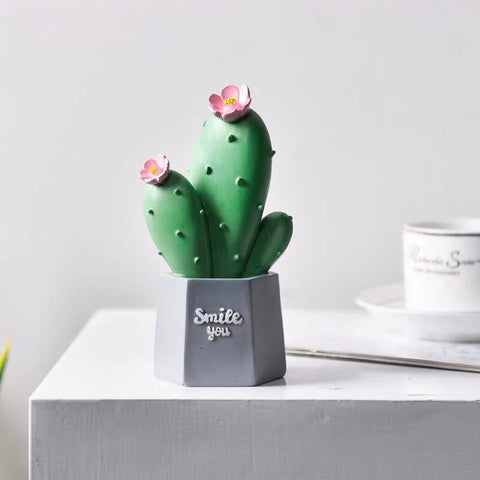 Sculpture Moderne <br/> Cactus en Résine