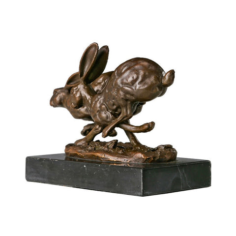 Sculpture Lapin Bronze