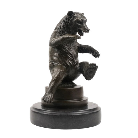 Sculpture Bronze Animalier <br/> Ours 22 cm