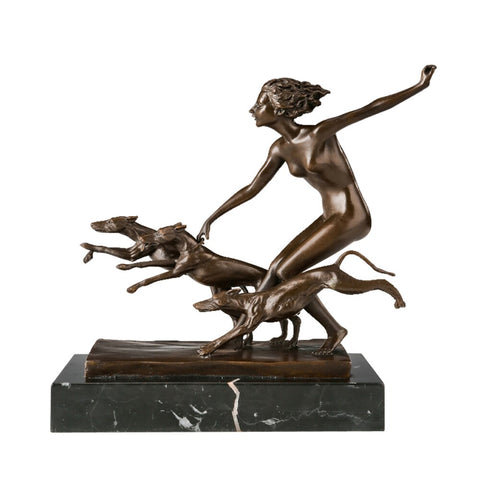 Statue Bronze Diane Chasseresse