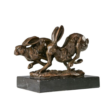 Sculpture Lapin Bronze
