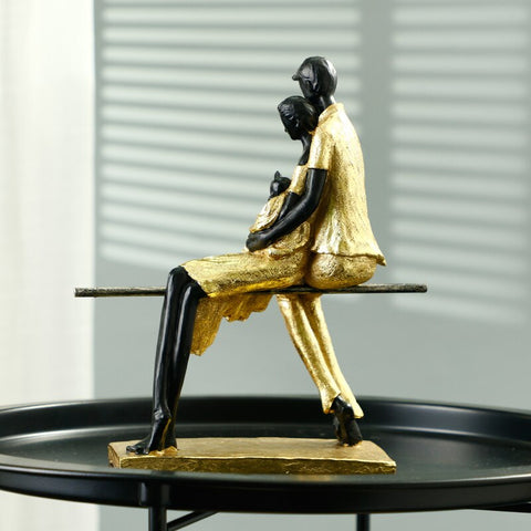 sculpture moderne couple