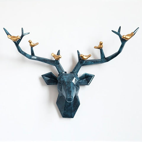 Sculpture Murale Moderne <br/> Tête de Cerf Origami