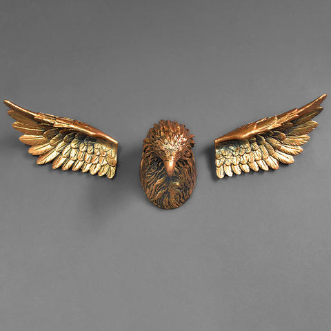 Sculpture Murale Aigle <br/> Décoration Murale Originale