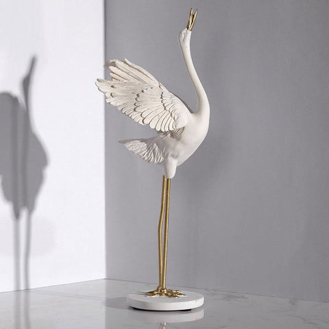 Statue Oiseau <br/> Statuette Échasseur 28 cm