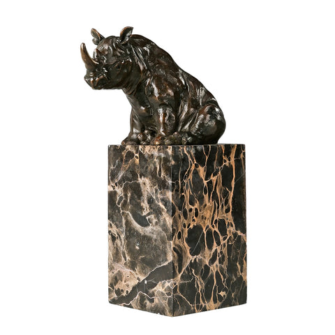 Rhinocéros en Bronze 21 cm