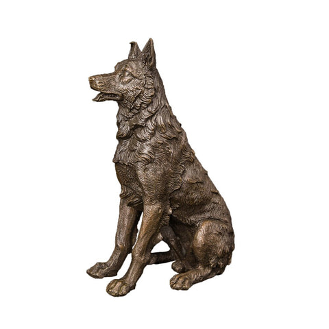 Sculpture Bronze Animalière <br/> Chien 20 cm