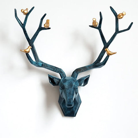 Sculpture Murale Moderne <br/> Tête de Cerf Origami