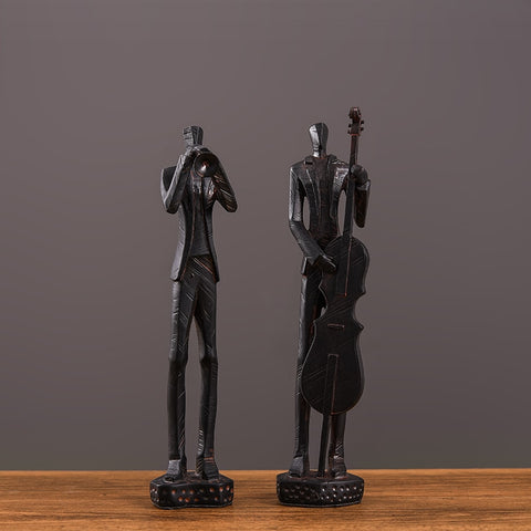 Statue Homme <br/> Figurine Musicien
