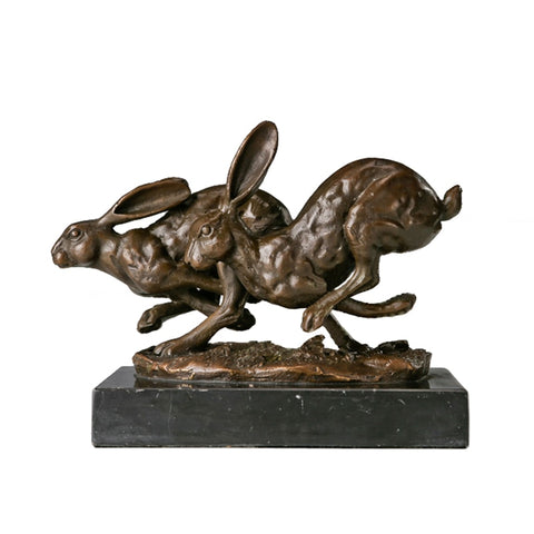 Sculpture Lapin Bronze