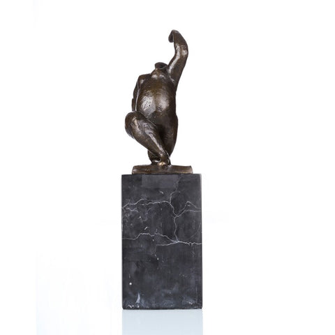 Sculpture Bronze <br/> Statue Bronze Femme ronde 28 cm