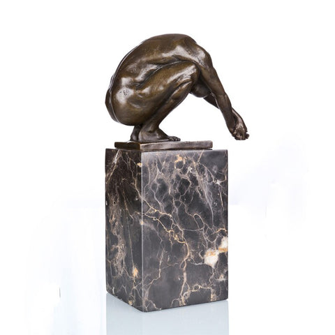 Sculpture Bronze Moderne <br/> 'Le Plongeur'
