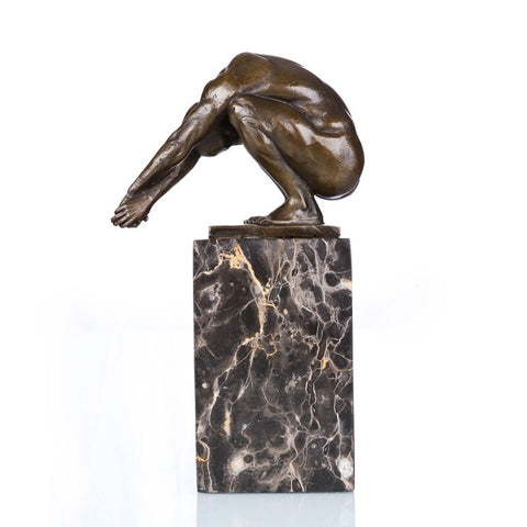 Sculpture Bronze Moderne <br/> 'Le Plongeur'