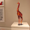 sculpture girafe metal
