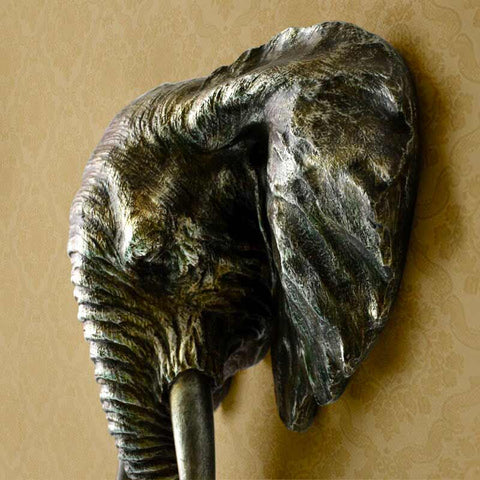 Sculpture Murale Éléphant <br/> Décoration Murale Salon