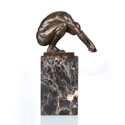 Sculpture Bronze Moderne <br/> 'Le Plongeur'