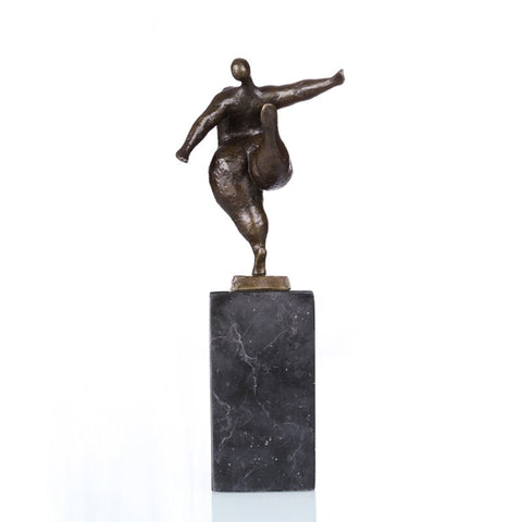 Sculpture Bronze <br/> Statue Bronze équilibre 28 cm