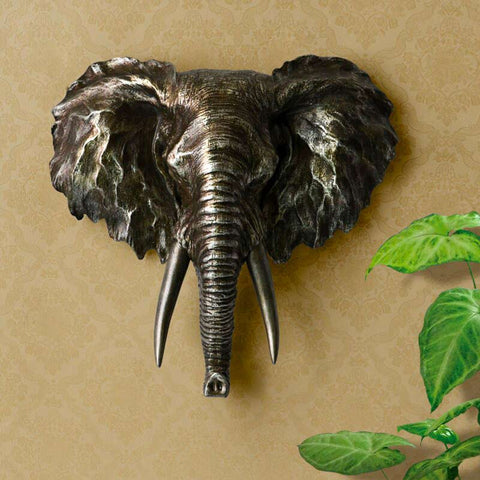 Sculpture Murale Éléphant <br/> Décoration Murale Salon