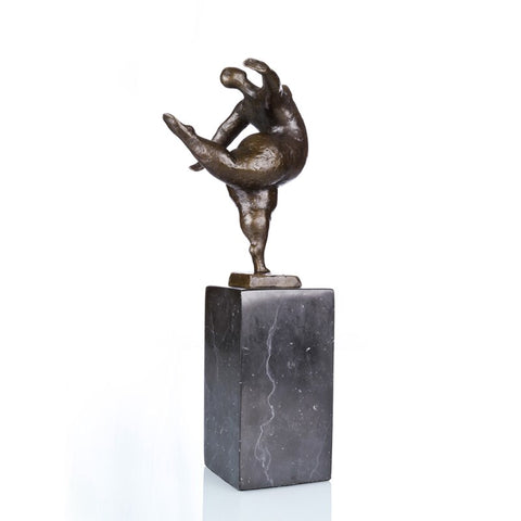 Sculpture Bronze <br/> Statue Bronze équilibre 28 cm