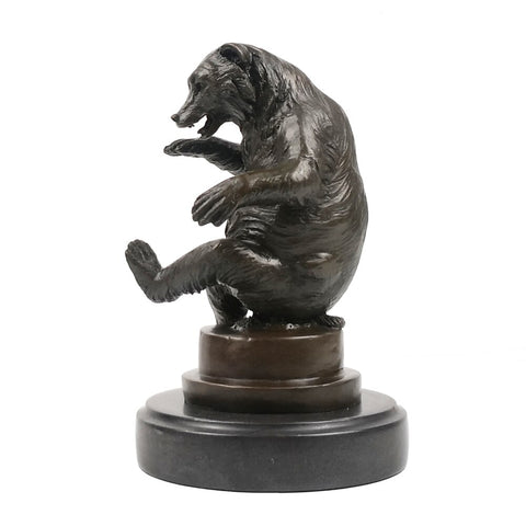 Sculpture Bronze Animalier <br/> Ours 22 cm