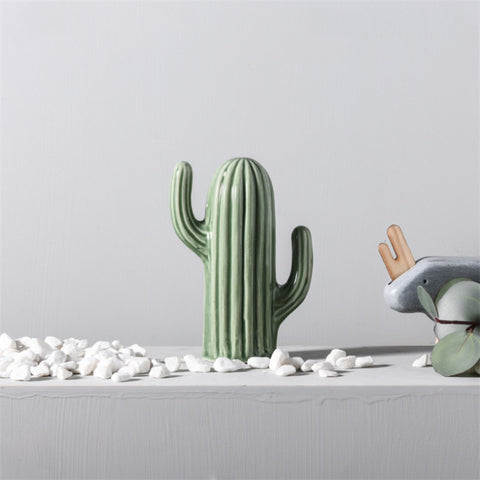 Sculpture Moderne <br/> Cactus en Céramique