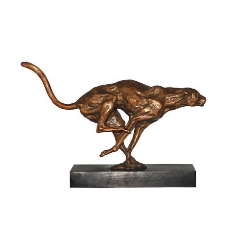 statue bronze guepard