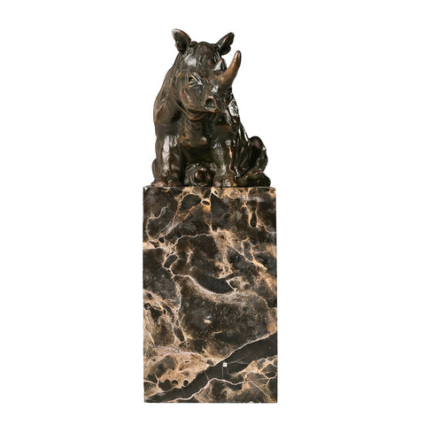 Rhinocéros en Bronze 21 cm