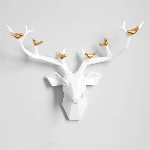 Sculpture Murale Moderne <br/> Tête de Cerf Origami