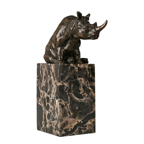 Rhinocéros en Bronze 21 cm