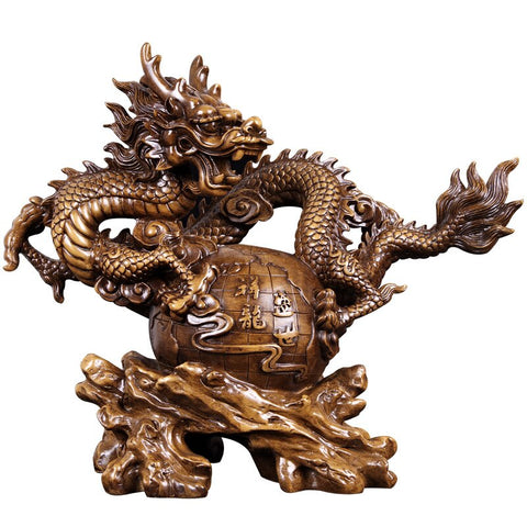 Sculpture Moderne <br/> Statue de Dragon Chinois