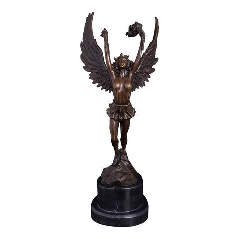 Sculpture Bronze <br/> Statue Déesse Niké 36 cm