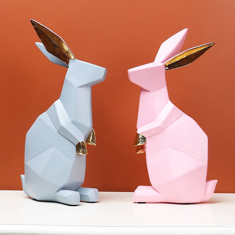 statue lapin origami