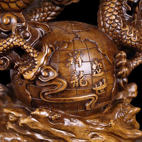 Sculpture Moderne <br/> Statue de Dragon Chinois