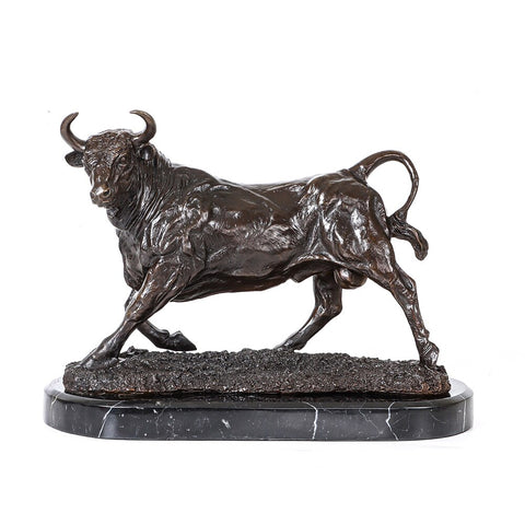 Sculpture Bronze <br/> Taureau 28 cm