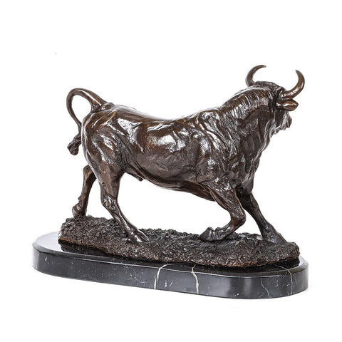 Sculpture Bronze <br/> Taureau 28 cm