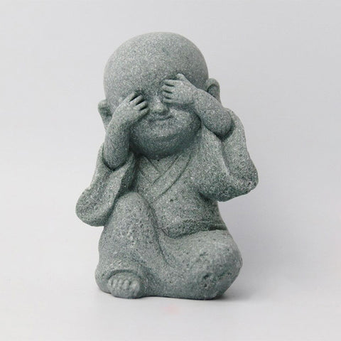 Sculpture Moderne <br/> 3 Bouddha de la Sagesse