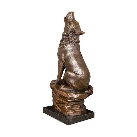 Loup en Bronze 47 cm
