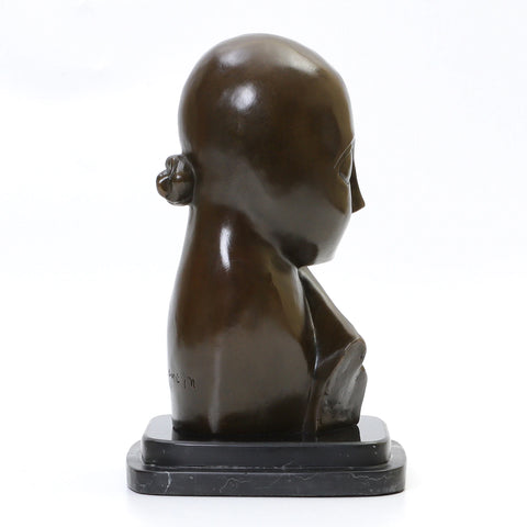 Statue Bronze Reproduction Brancusi Mlle Pogany I 27 cm