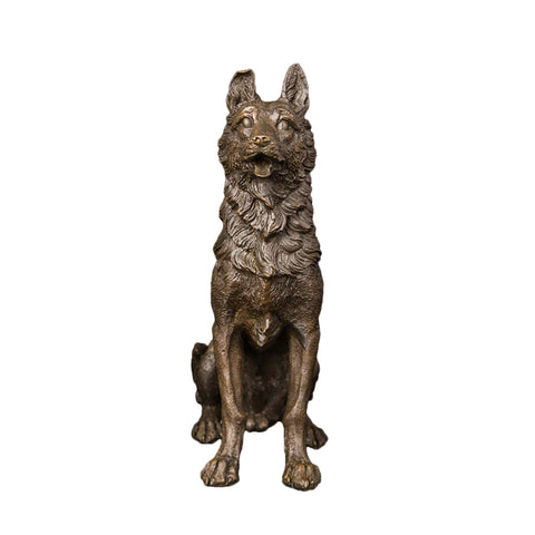 Sculpture Bronze Animalière <br/> Chien 20 cm