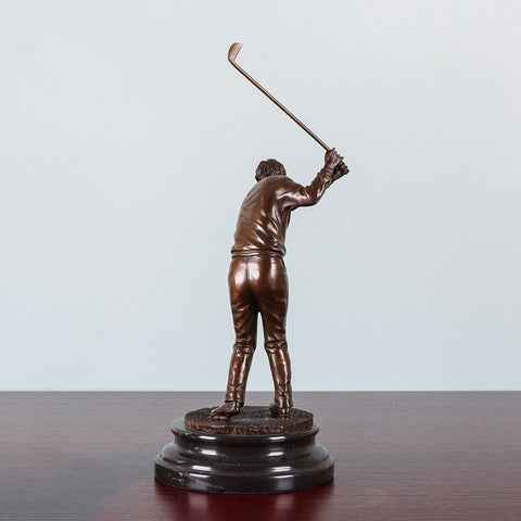 Sculpture Bronze <br/> Statuette Golfeur Bronze 32 cm