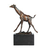 bronze giraffe