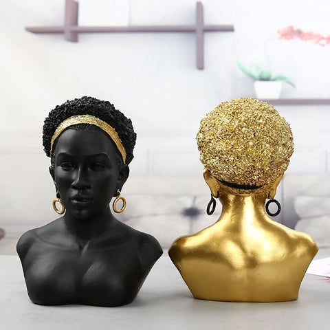Buste Africain <br/> Femme 25 cm