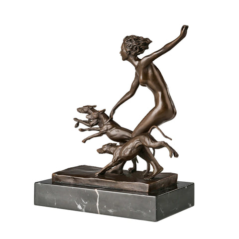 Statue Bronze Diane Chasseresse