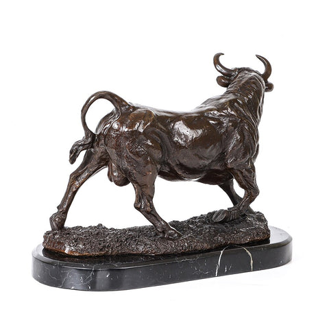 Sculpture Bronze <br/> Taureau 28 cm