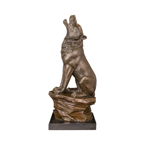 Loup en Bronze 47 cm