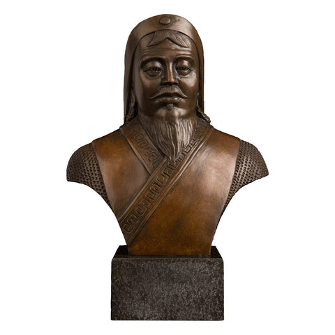 Genghis Khan Bronze 21 cm