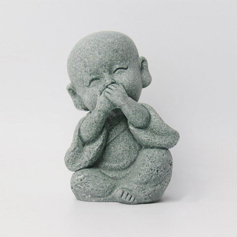 Sculpture Moderne <br/> 3 Bouddha de la Sagesse