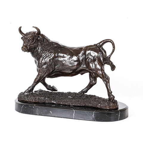 Sculpture Bronze <br/> Taureau 28 cm