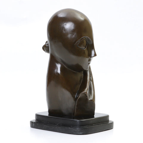 Statue Bronze Reproduction Brancusi Mlle Pogany I 27 cm
