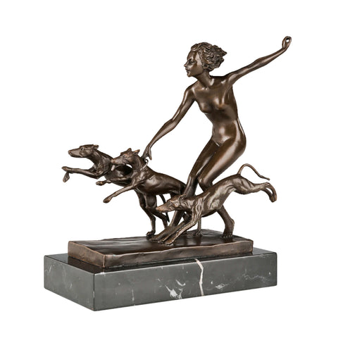 Statue Bronze Diane Chasseresse